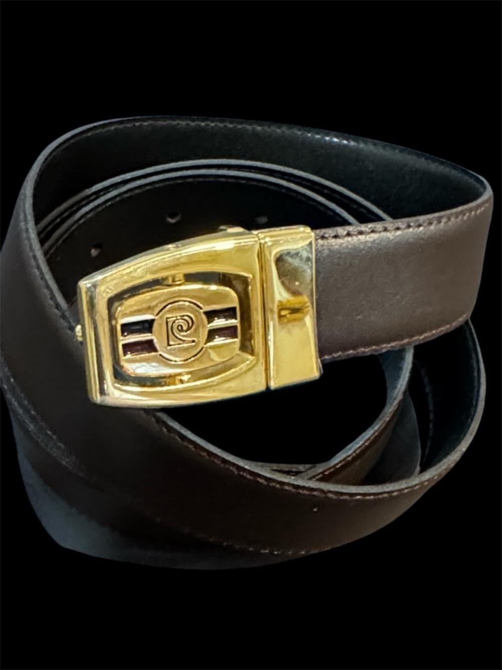 Vintage Pierre Cardin Reversible Belt Reversible Buckle